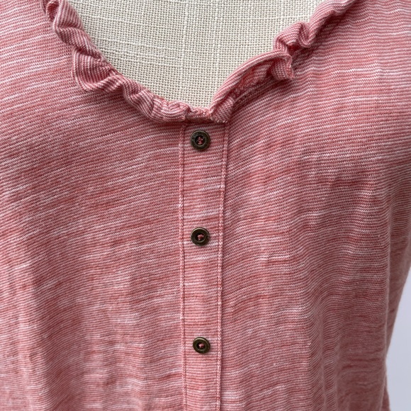 Anthropologie Pilcro Pink Sleevess Cotton Blouse, Size Small - Picture 7 of 11